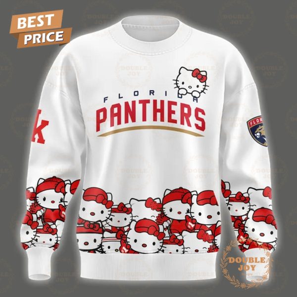 2025 Florida Panthers Hello Kitty Night Limited Edition Hoodie – White