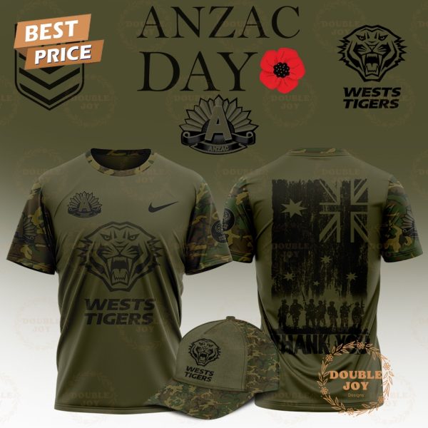 Wests Tigers NRL Anzac Day 2025 Special Edition T-Shirt, Hoodie