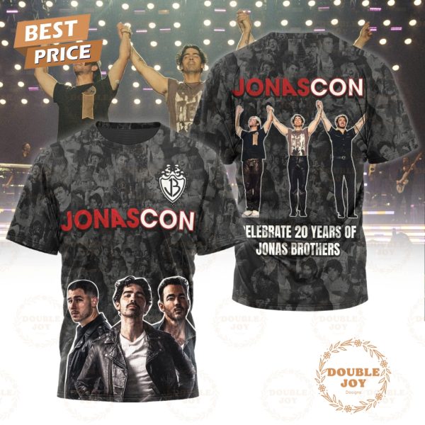 Jonascon Celebrate 20 Years Of Jonas Brothers Limited Edition T-Shirt, Hoodie