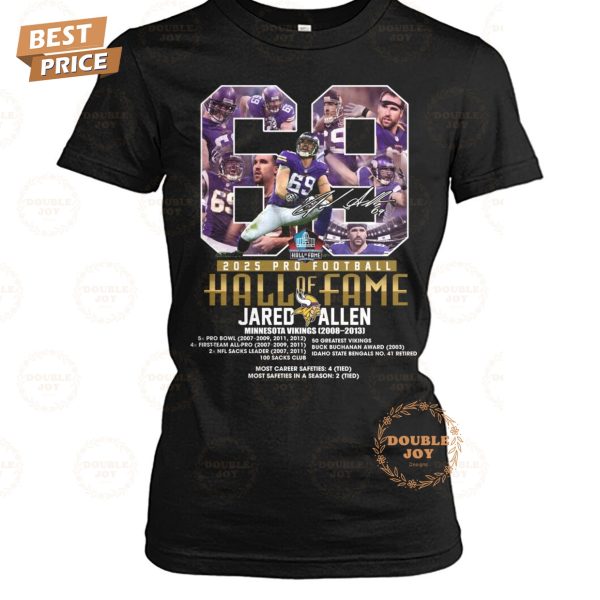 Jared Allen X Minnesota Vikings 2025 Pro Football Hall Of Fame Limited Edition T-Shirt