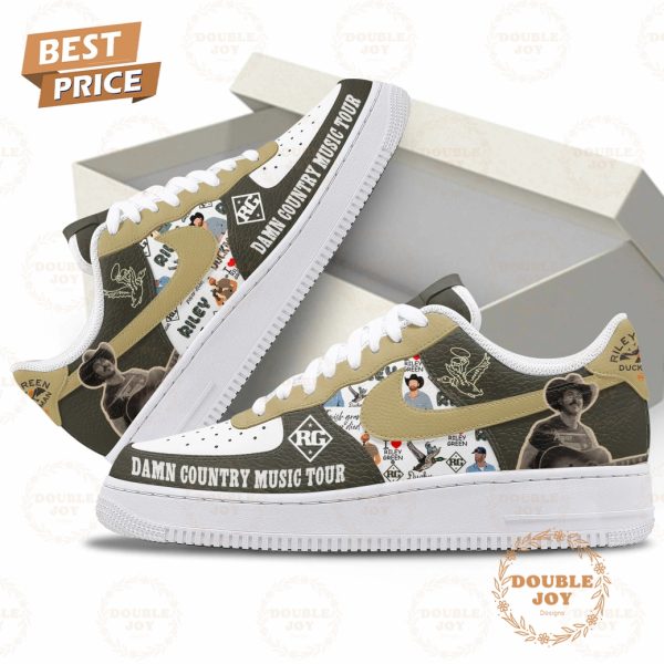 Riley Green Damn Country Music Tour 2025 Limited Edition Air Force 1 Sneakers