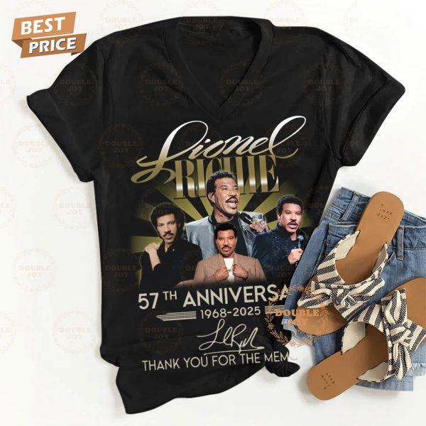 Lionel Richie 57th Anniversary 1968-2025 Thank You For The Memories T-Shirt