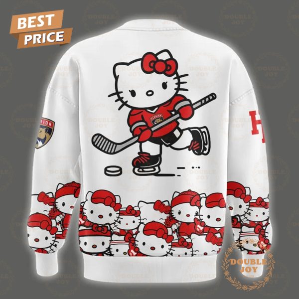 2025 Florida Panthers Hello Kitty Night Limited Edition Hoodie – White