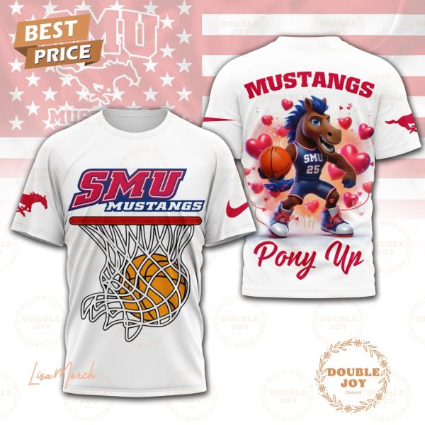 SMU Mustangs Basketball NCAA “Pony Up” 2025 T-Shirt, Hoodie