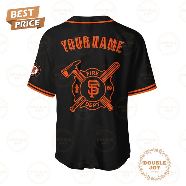 San Francisco Giants MLB 2025 Firefighter Appreciation Night Baseball Jersey – Black