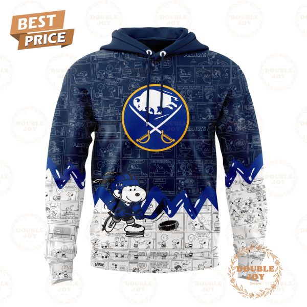 Buffalo Sabres Peanuts Night 75th Anniversary Hoodie – Dark Blue