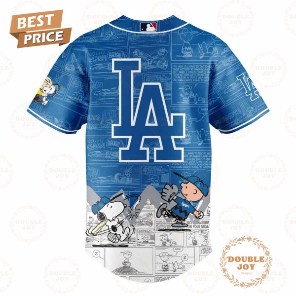 Los Angeles Dodgers MLB Peanuts Night 75th Anniversary Baseball Jersey