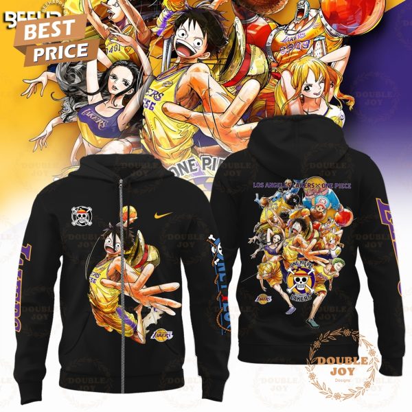 2025 Los Angeles Lakers NBA x Luffy One Piece Limited Edition T-Shirt, Hoodie – Black