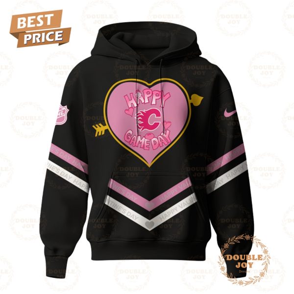 Calgary Flames NHL 2025 Happy Valentine’s Day Hoodie