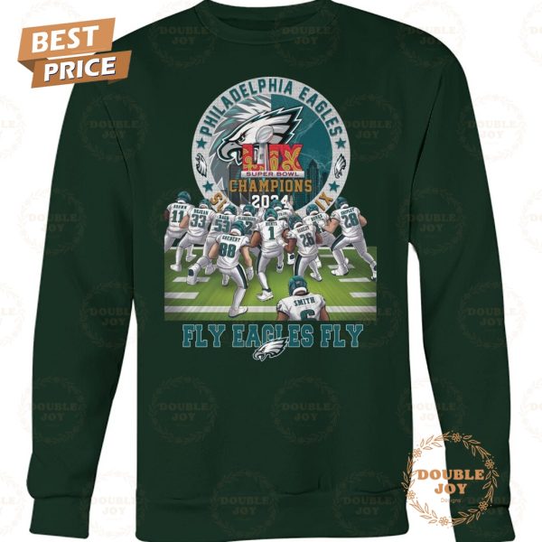 Philadelphia Eagles NFL ‘Fly Eagles Fly’ LIX Super Bowl Champions 2024 Limited Edition T-Shirt