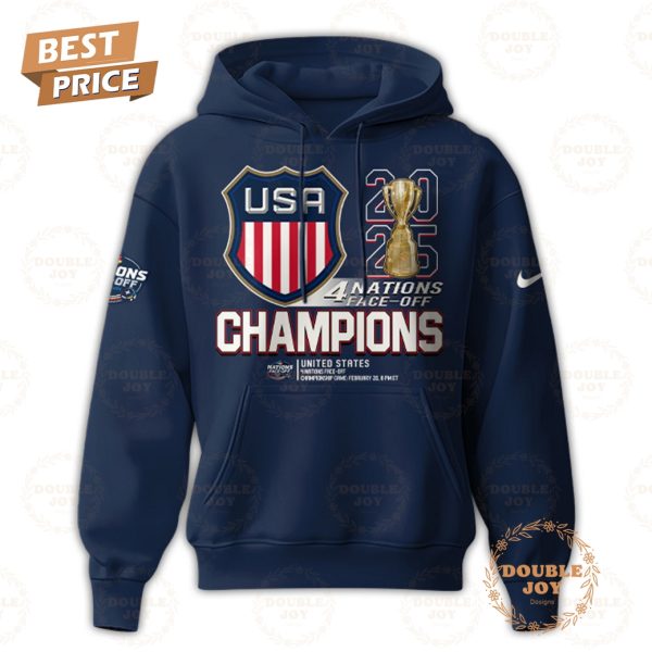 USA Hockey 4 Nations Face-Off Champions 2025 New Edition Hoodie