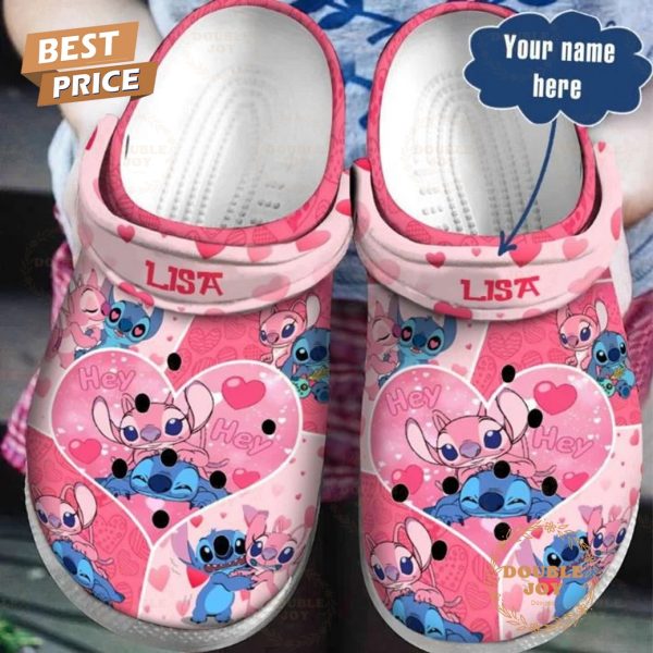 Lilo And Stitch “Hey Hey” Custom Name 2025 Crocs