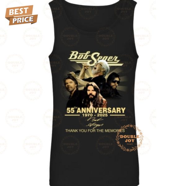 Bob Seger 55th Anniversary 1970-2025 Thank You For The Memories T-Shirt