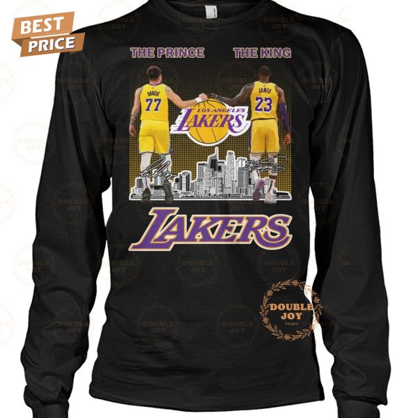 Los Angeles Lakers NBA Number 77 “The Prince”, Number 23 “The King” T-Shirt