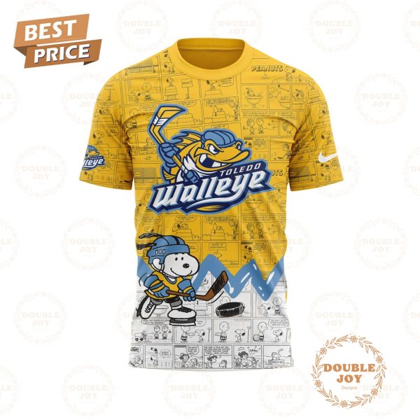 Toledo Walleye Peanuts Night 2025 75th Anniversary Hoodie