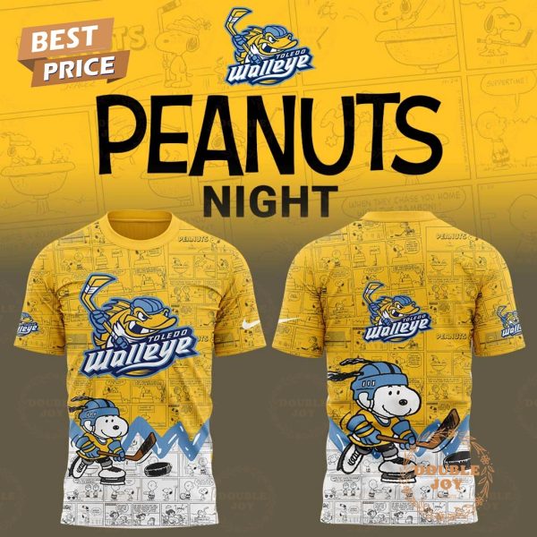 Toledo Walleye Peanuts Night 2025 75th Anniversary Hoodie