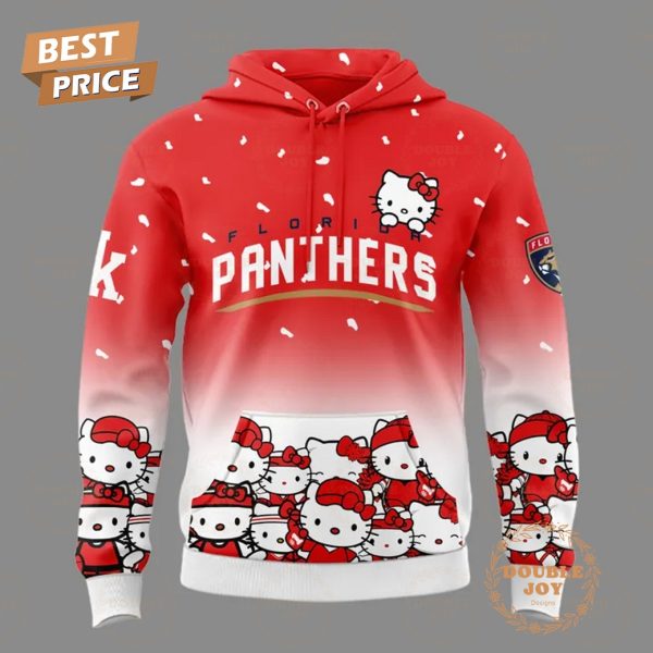 2025 Florida Panthers Hello Kitty Night Limited Edition Hoodie – Red