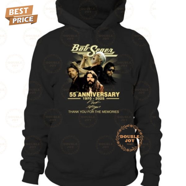 Bob Seger 55th Anniversary 1970-2025 Thank You For The Memories T-Shirt