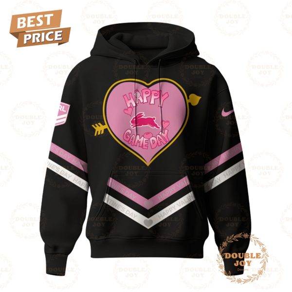 South Sydney Rabbitohs NRL 2025 Happy Valentine’s Day Hoodie