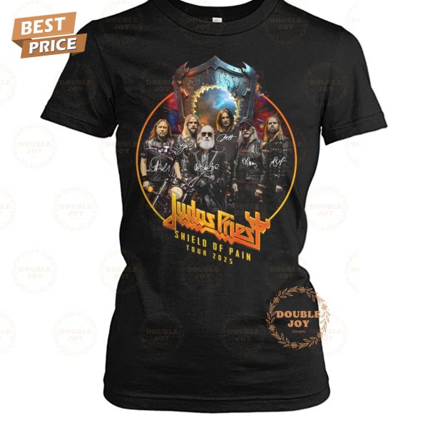 Judas Priest Tour 2025 Shield Of Pain Limited Edition T-Shirt