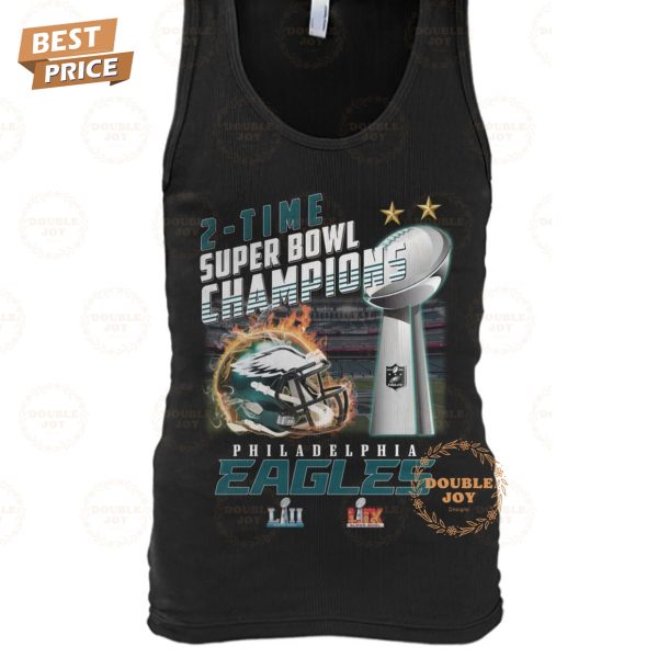 2-Time Super Bowl Champions Philadelphia Eagles NFL Limited Edition T-Shirt