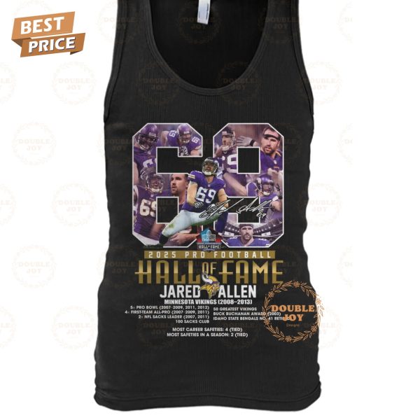 Jared Allen X Minnesota Vikings 2025 Pro Football Hall Of Fame Limited Edition T-Shirt