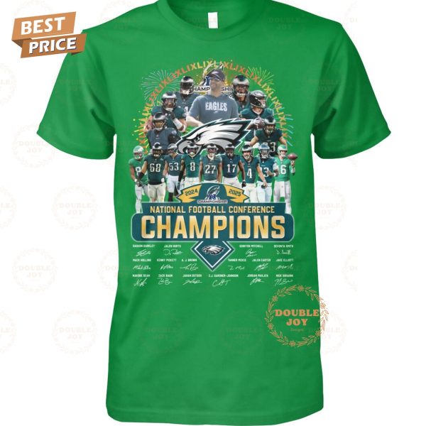 2024-2025 National Football Conference Champions Philadelphia Eagles NFL T-Shirt