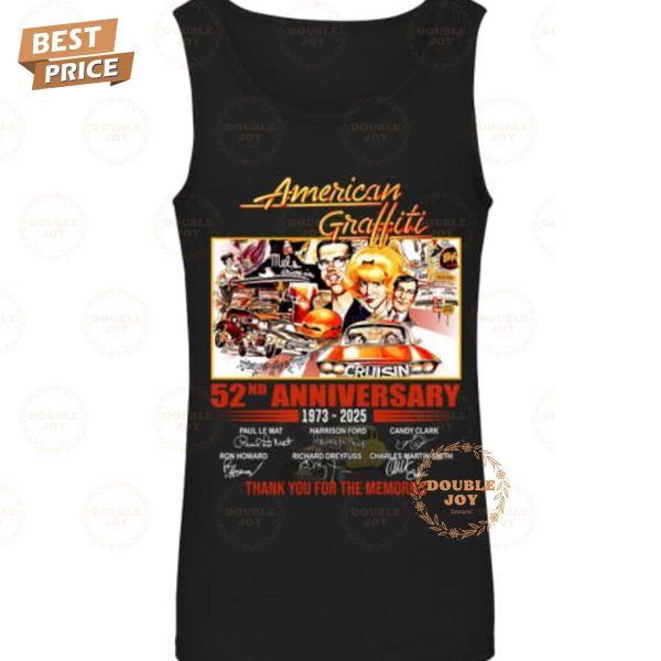 American Graffiti 52nd Anniversary Thank You For The Memories T-Shirt