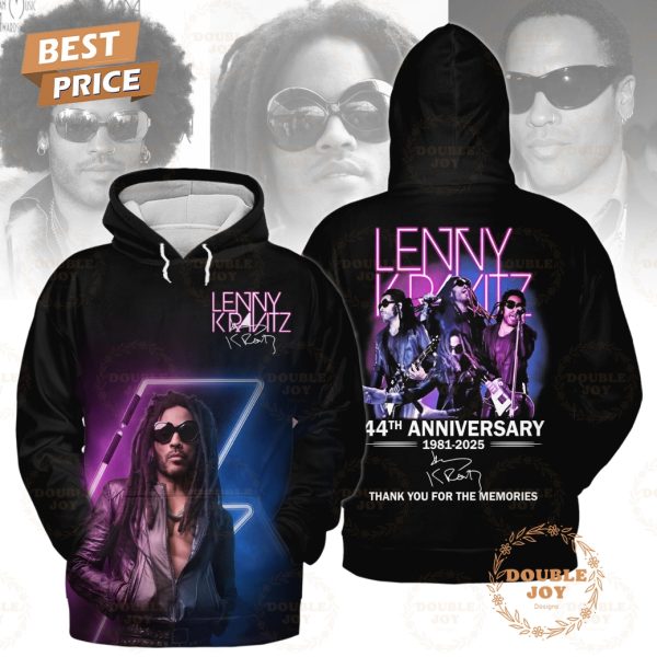 Lenny Kravitz 44th Anniversary 1981-2025 Thank You For The Memories T-Shirt, Hoodie