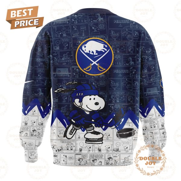 Buffalo Sabres Peanuts Night 75th Anniversary Hoodie – Dark Blue