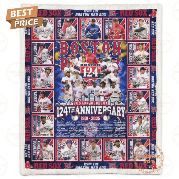 Boston Red Sox MLB 124th Anniversary 1901-2025 Fleece Blanket