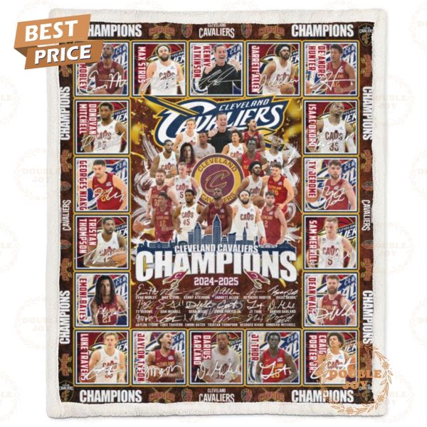 Cleveland Cavaliers NBA Champions 2024-2025 Limited Edition Fleece Blanket