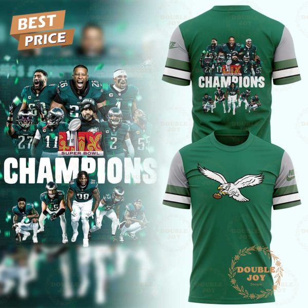 2024 Super Bowl LIX Champions Philadelphia Eagles NFL Green Limited Edition Hoodie