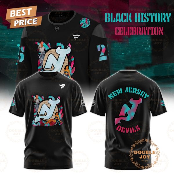 New Jersey Devils NHL Black History Month 2025 New Edition Hoodie