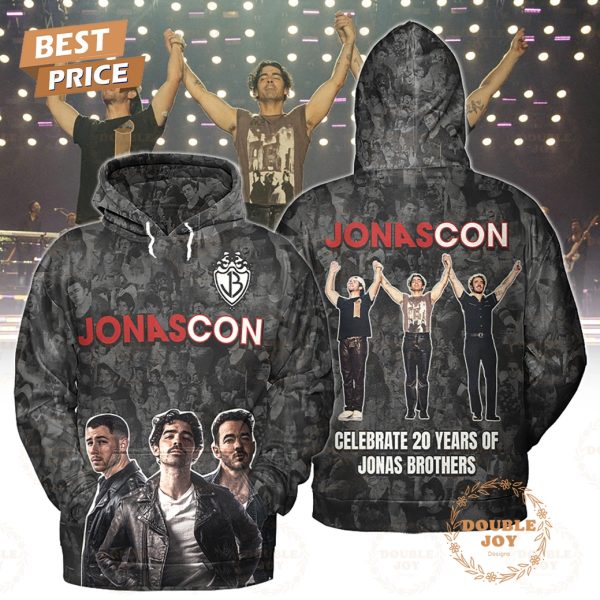 Jonascon Celebrate 20 Years Of Jonas Brothers Limited Edition T-Shirt, Hoodie