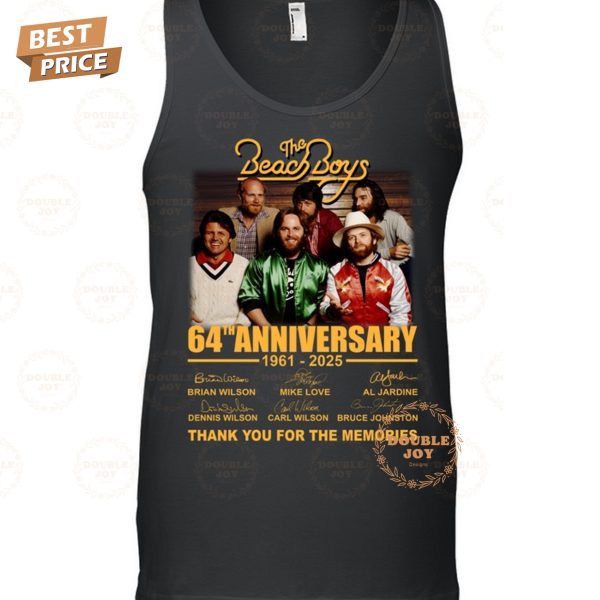 The Beach Boys 64th Anniversary 1961-2025 Thank You For The Memories T-Shirt