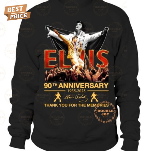 Elvis Presley 90th Anniversary 1935-2025 Thank You For The Memories T-Shirt