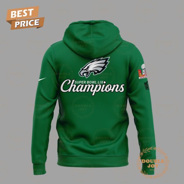 Philadelphia Eagles NFL Super Bowl Champions LIX Champions “2 Times” Limited Edition Hoodie – Green