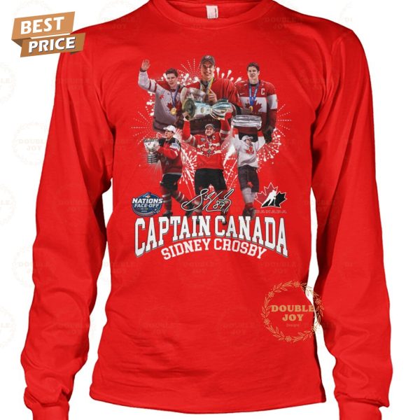 Captain Sidney Crosby x Canada Hockey 2025 4 Nations Face-Off Champions T-Shirt