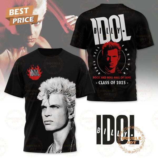 Billy Idol Rock And Roll Hall Of Fame “Calss Of 2025” T-Shirt, Hoodie