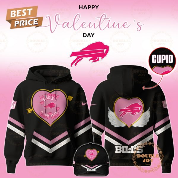 Buffalo Bills NFL Valentine “Happy Game Day” 2025 Hoodie