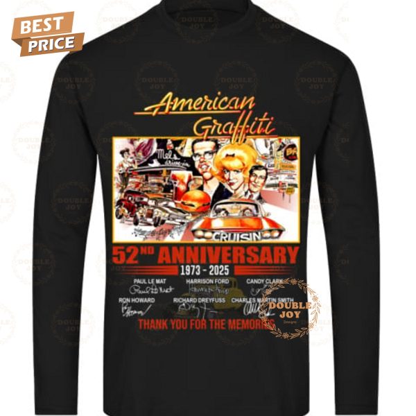 American Graffiti 52nd Anniversary Thank You For The Memories T-Shirt