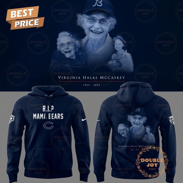 Chicago Bears NFL X Virginia Halas McCaskey 1923-2025 “R.I.P Mama Bears” Hoodie