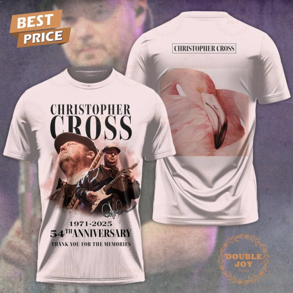 Christopher Cross 1971-2025 54th Anniversary Thank You For The Memories T-Shirt, Hoodie