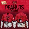 Kansas City Mavericks Peanuts Night 2025 75th Anniversary Baseball Jacket