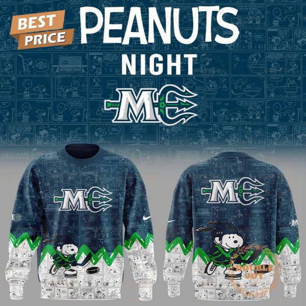 Maine Mariners Peanuts Night 2025 75th Anniversary Hoodie