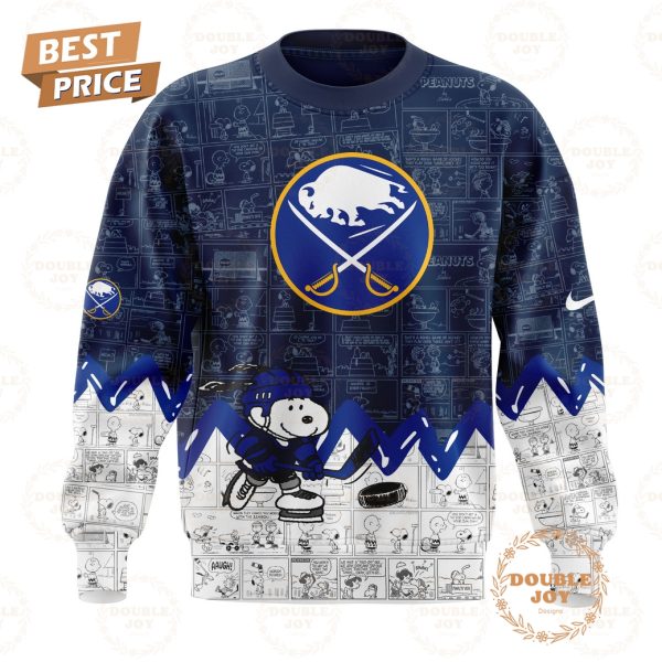 Buffalo Sabres Peanuts Night 75th Anniversary Hoodie – Dark Blue