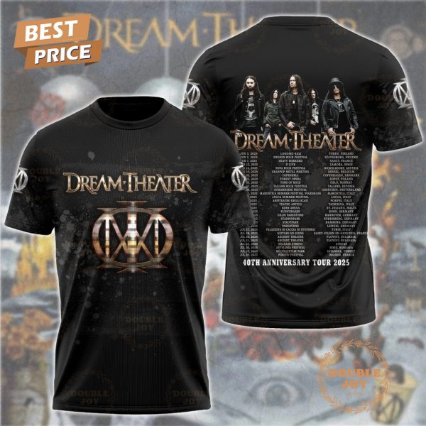 Dream Theater 40th Anniversary Tour 2025 Limited Edition T-Shirt, Hoodie