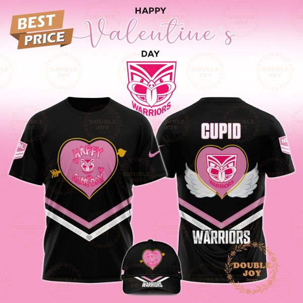 New Zealand Warriors NRL 2025 Happy Valentine’s Day Hoodie