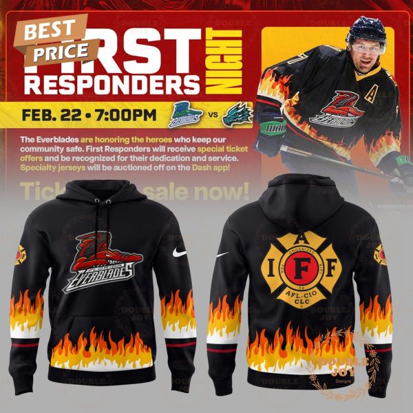 Florida Everblades First Responders Night 2025 Limited Edition Hoodie